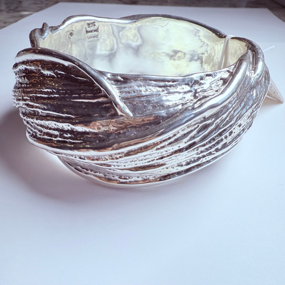 HUGE Didae Shablool Israel 925 Sterling Silver 40mm Wide Bangle Bracelet NWT! - Picture 7 of 12